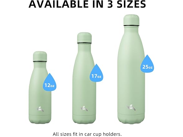 Konokyo 24 Pack 12 oz Insulated Stainless Steel Water Bottle