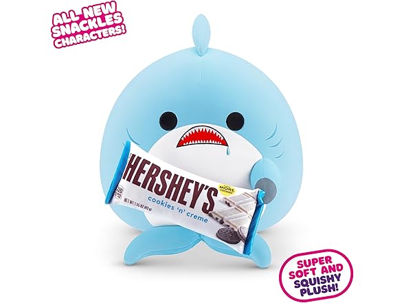 Snackles Series 2 Shark & Hershey 16"