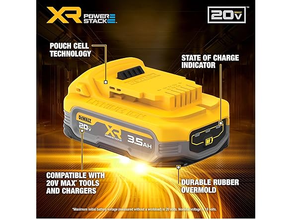 DEWALT DCBP320-2 20V MAX XR 3.5Ah Battery, 2 Pack