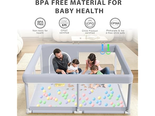 XVISHX 50x50" Baby Playpen
