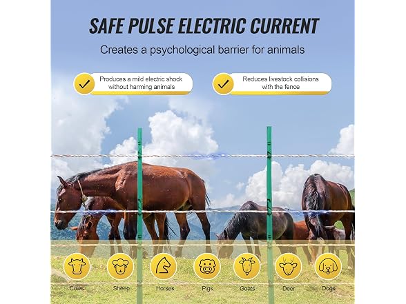 Electric Fence Wire, 2625Ft 800M Portable