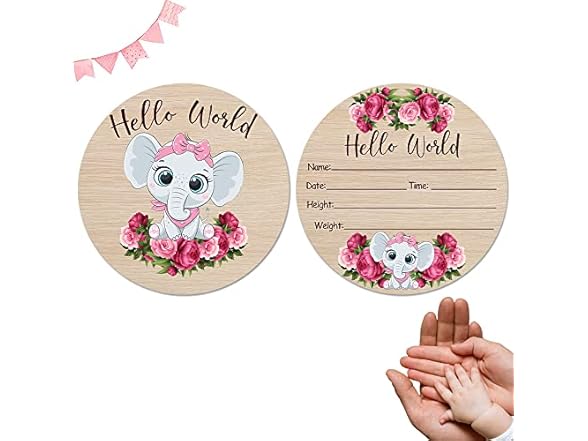 Personalized DIY Wood Birth Announcement