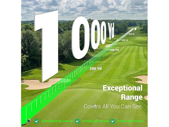 White/Black 660 Yards Golf Range Finder