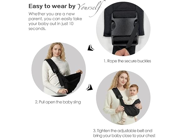MISSWISDOM Toddler Sling Carrier 7-30lbs