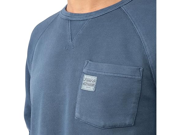 Field Stream Mens Holloa French Terry Crew