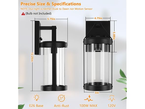 Brightever Outdoor Wall Light Fixtures