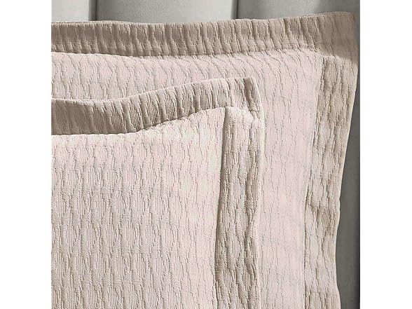 Superior Cotton Bedspread Set Matelasse Weave Diamond Lattice
