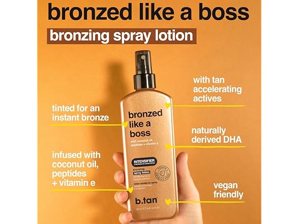 b.tan Sun Tanning Lotion Spray