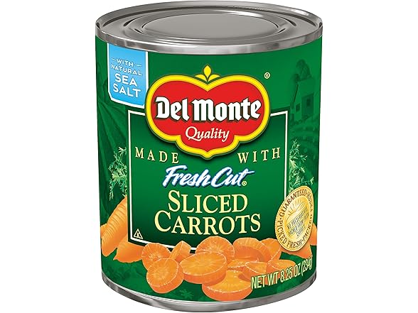 Del Monte Sliced Carrots, 8.25 Ounce (Pa