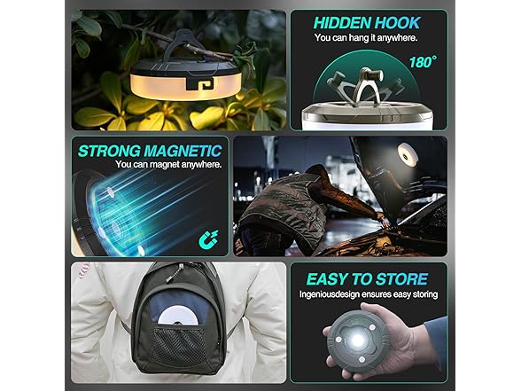 MENDED Camping String Lights