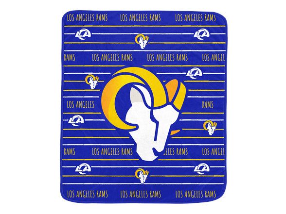 NFL Team Center Stripe Logo Throw (50 x 60)