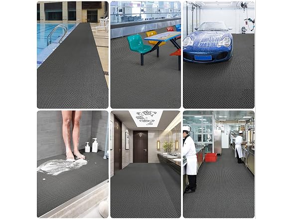 WLWLEO Drainage Non Slip Flooring Mats
