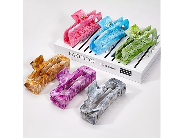 3Pcs Hair Claw Clips for Women, 4.1 Inch