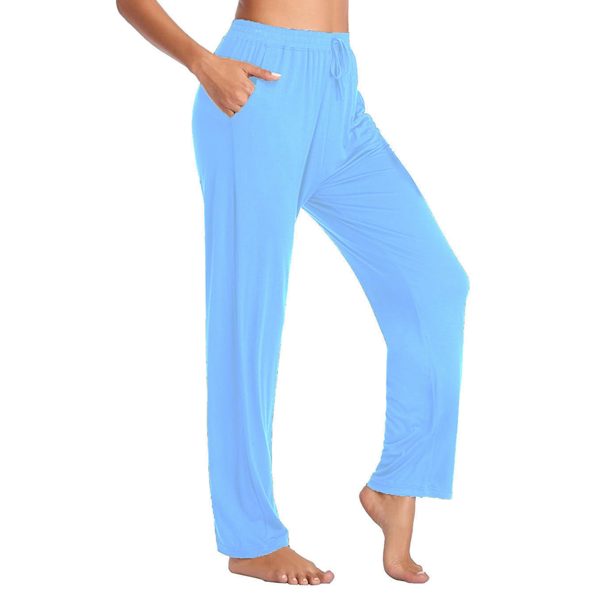 5Pk Womens Loose Fit Lounge Pants - Gallery 17