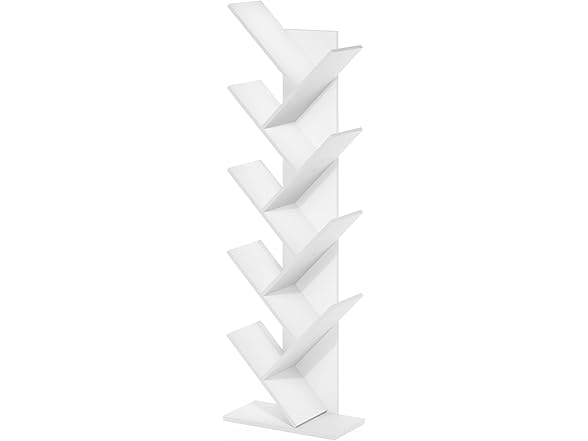 Furinno Tree Bookshelf 9-Tier Floor Bookcase