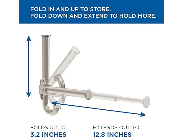 Franklin Brass Extend-a-Hook Square (1-Pack) Nickel