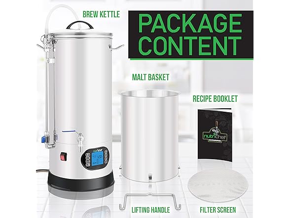 Nutrichef All In One Home Beer Brewing Kit
