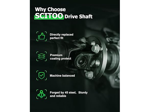 SCTIOO 31.5" Front Drive shaft Assembly Propeller Shaft