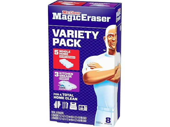 Mr Clean Magic Eraser Variety Pack 8 Count