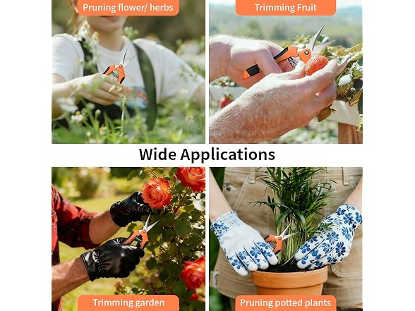 Drametic+ GAR-13 4 Pcs Garden Pruning Shears