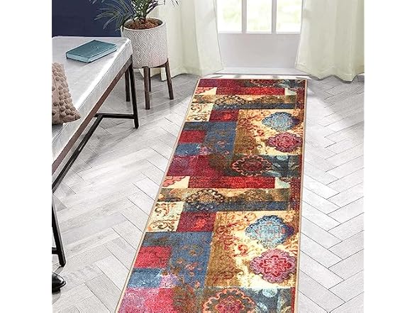 Superior Non-Slip Emory Indoor Area Rug Washable, Brown