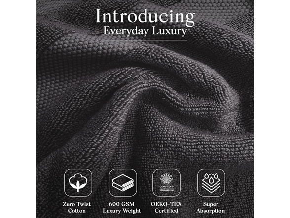 6Pc Luxury Bath Towel Set (3-Stripe)