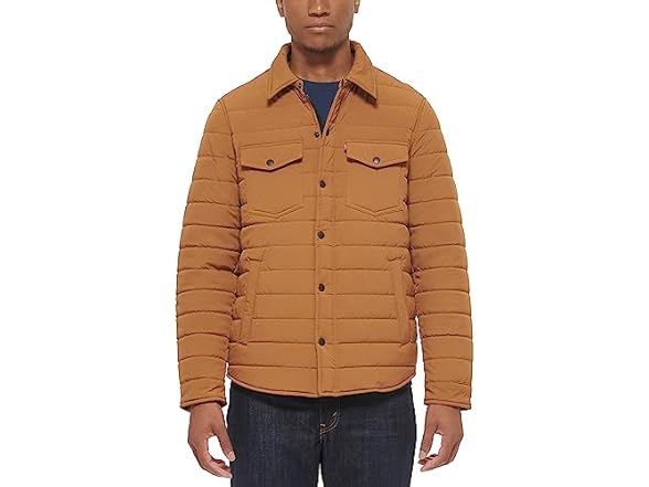 Levis Mens Quilted Stretch Bomber