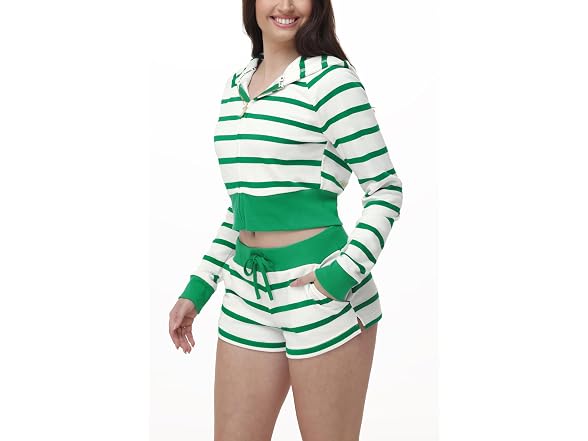 Juicy Couture Corset Track Jacket Kiwi Stripe