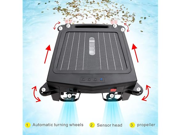 Solar Rechargeable Robot Pool Cleaner