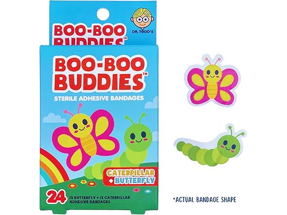 Boo Boo Buddies Kids Adhesive Bandages