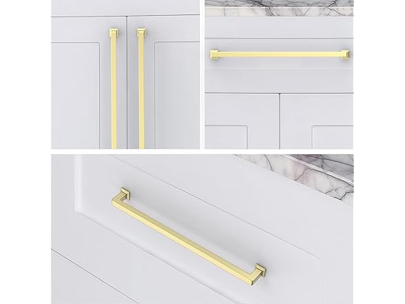 ROMATEE Brushed Brass Cabinet Pulls