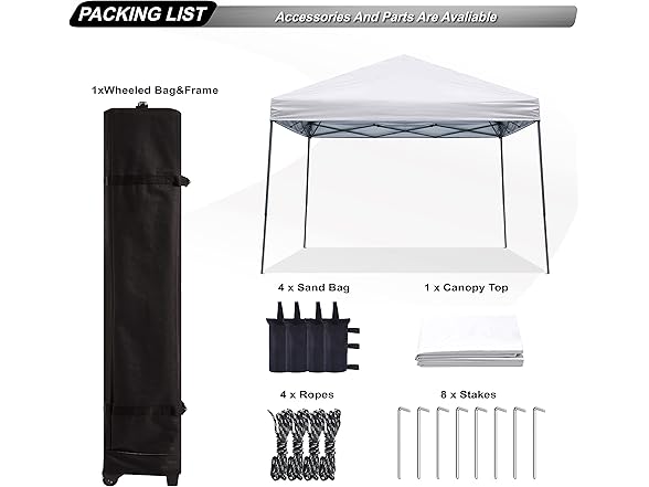 ABCCANOPY Stable Pop up Outdoor Canopy Tent