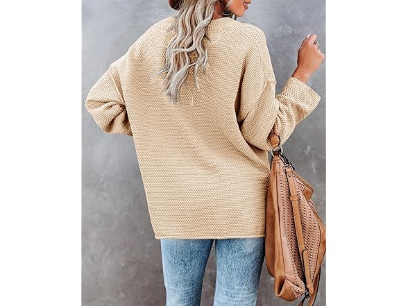 Women’s Oversized V Neck Knit Sweater