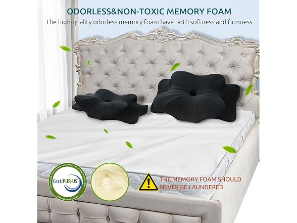 DONAMA Cervical Pillow All Black