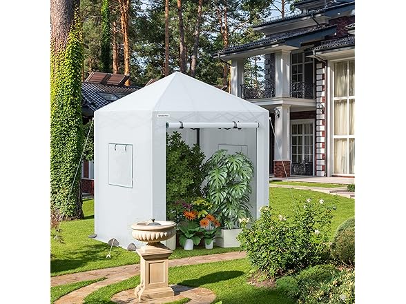 WORKPRO Greenhouse, 94" x70" x98" Blue