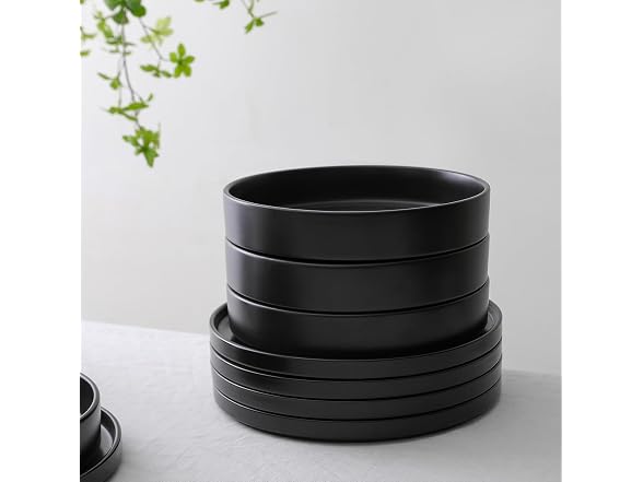 Stone Lain Celina 12Pc Dish Set Black