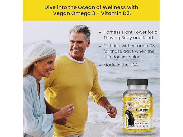 Bored Nutrition Vegan Omega 3 and D3