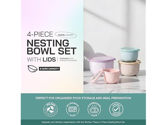 Stackable Round Nesting Bowls
