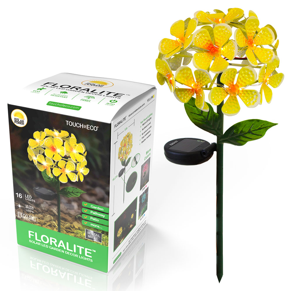Touch of ECO Solar LED Metal Floralite - Gallery 18