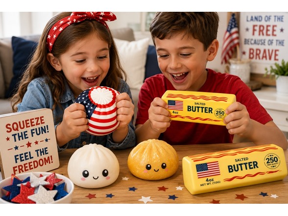 2Pk Squishy USA Dump+Butter Mys