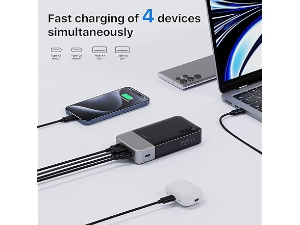 JUOVI Portable Charger 65W