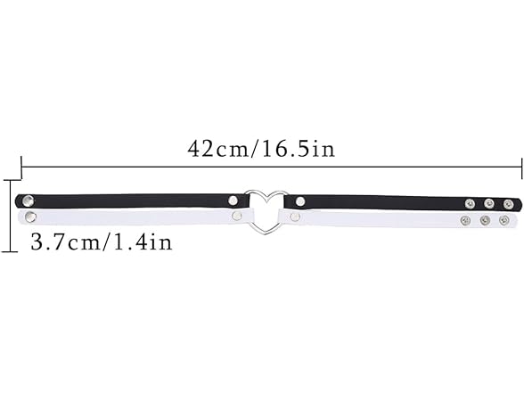 Obmyec Black Leather Choker Punk