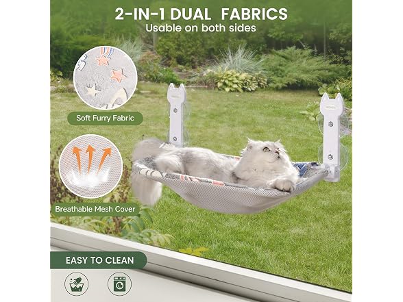 2-Pack Large Cat Window Perch