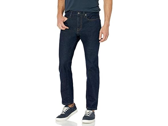Amazon Essentials Mens RelaxedFit Stretch Jean (50Wx34L)