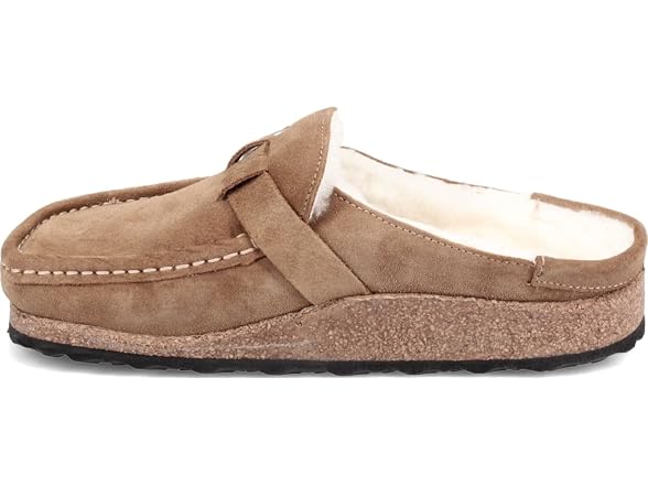 Birkenstock Women's Buckley Shearling, Tea/Natural