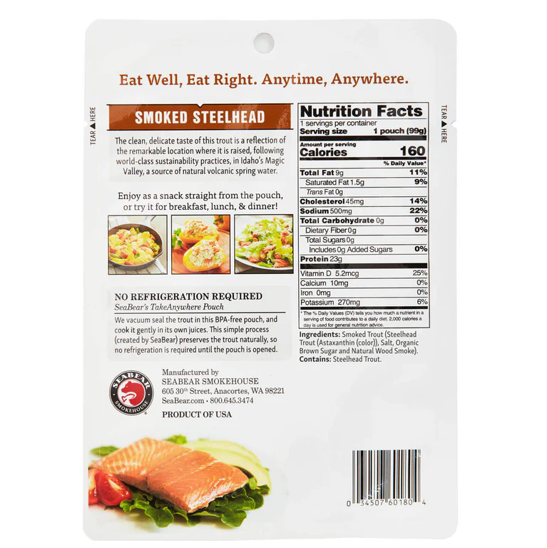 (4 pack) Ready-to-Eat Smoked Idaho Trout, 3.5 oz - Gallery 7