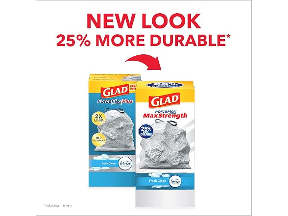 Glad ForceFlex MaxStrength Tall Kitchen