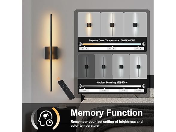 KARTOOSH Rechargeable Wall Sconces
