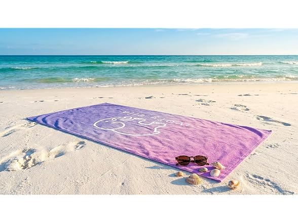 Ivory Ella, Beach Towel, Sunset Ombre