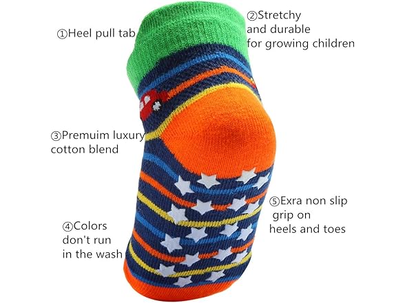 Wobon Cottock Toddler Boy Ankle Socks